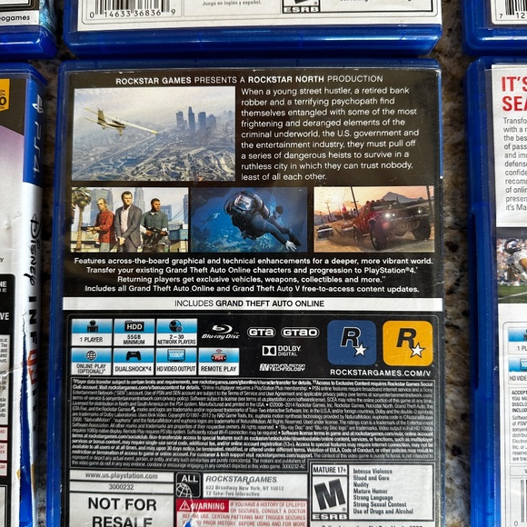 PS4 Video Games Lego Jurassic World, EASports, Disney Infinity, Grand Theft Auto - Picture 7 of 9